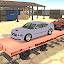 cargo train car transporter 3D icon
