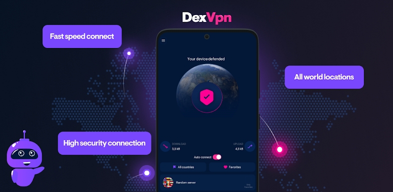 DEX VPN - Fast and Secure VPN screenshots