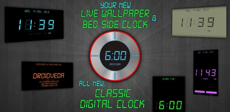 Digital Alarm Clock Lite screenshots