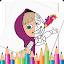 coloring book for maasha icon