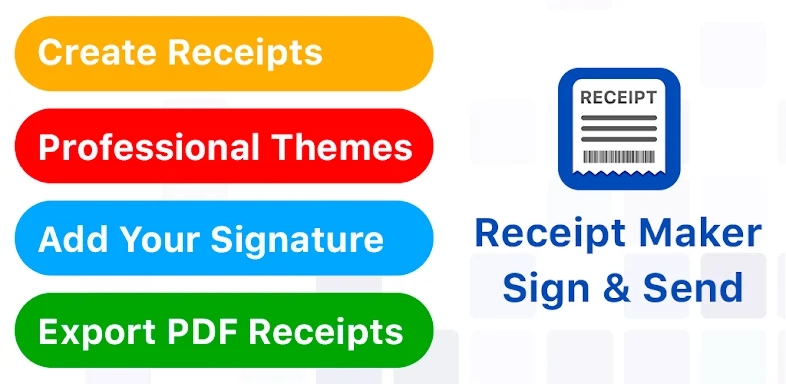 Receipt Maker - Sign & Send screenshots