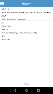 Medical Abbreviation Dictionar screenshots