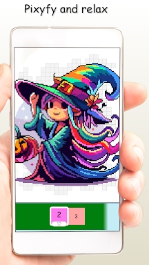 Pixyfy: pixel art and coloring screenshots