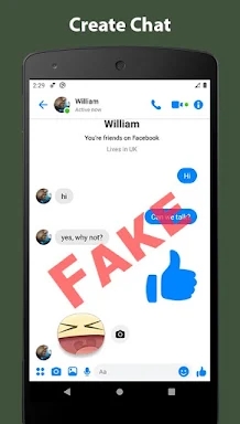 Fake Chat Conversation - prank screenshots