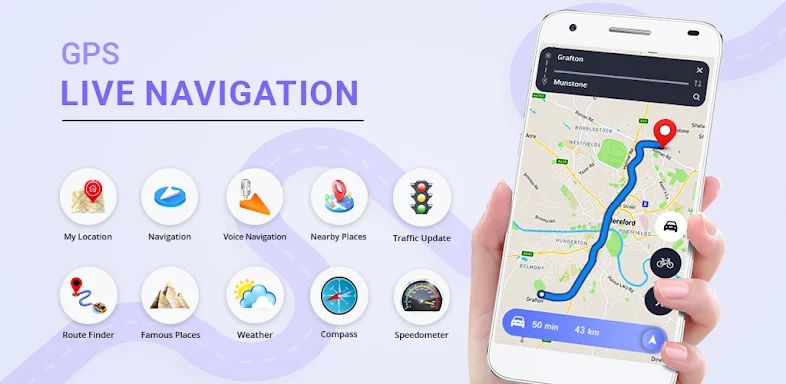 GPS Live Navigation : GPS Maps screenshots