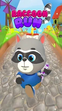 Raccoon Fun Run: Running Games screenshots