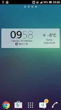 Digital Clock & Weather Widget screenshots
