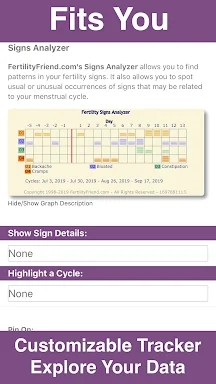 Fertility Friend Ovulation App screenshots