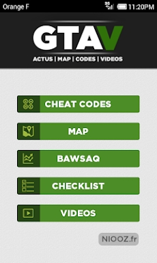 Map & Cheats for GTA V screenshots