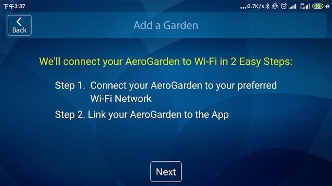 AeroGarden Wi-Fi screenshots