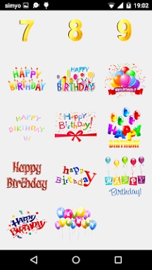 Birthday Party photo Stickers screenshots