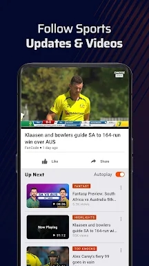 FanCode : Live Cricket & Score screenshots