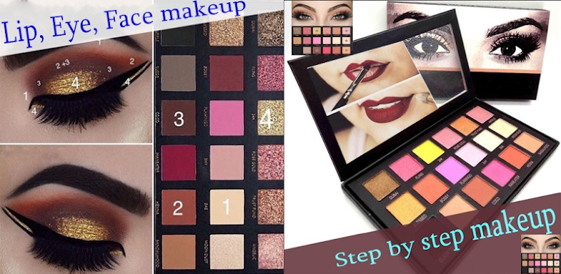 Step by step makeup (lip, eye, face) 💎 screenshots