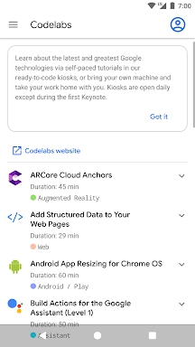 Google I/O 2019 screenshots