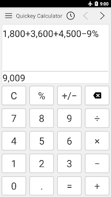 Calculator app screenshots