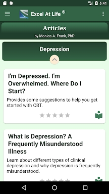 CBT Guide to Depression & Test screenshots