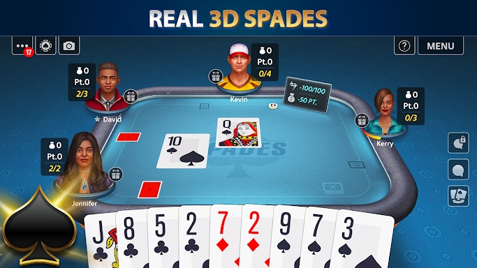 Spades by Pokerist screenshots