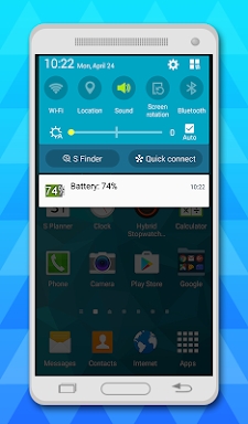 battery indicator screenshots