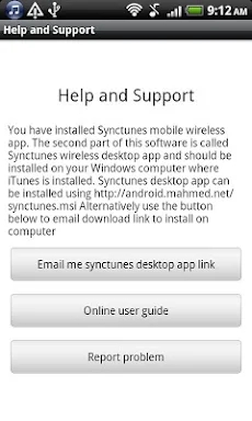 Sync iTunes to android - Free screenshots