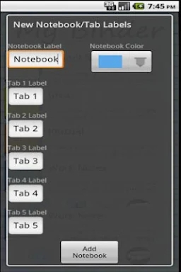 My Binder: Tabbed Notes screenshots