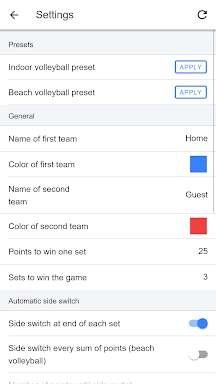 Volleyball Score Simple screenshots