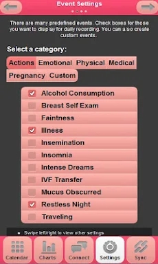 My Fertility Charts screenshots