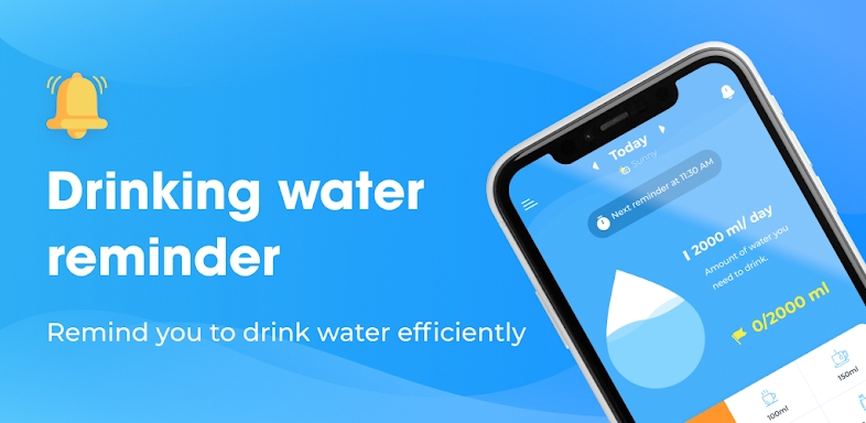Drinking water reminder screenshots