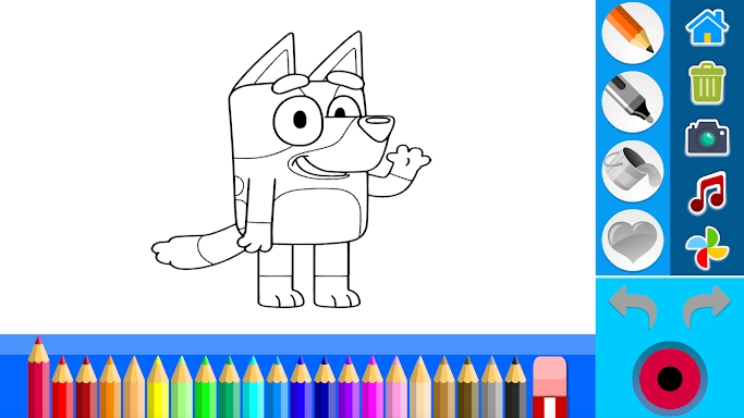 Glitter bluey Coloring Pages! screenshots