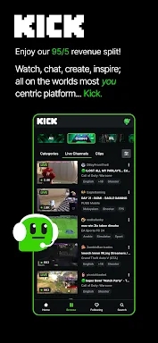 Kick: Live Streaming screenshots