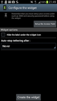 Wifi Tethering Widget screenshots
