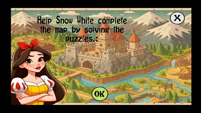 SnowWhite Puzzles Game screenshots