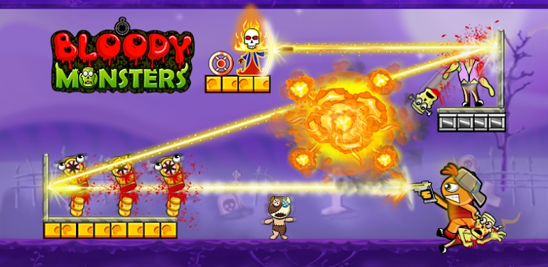 Bloody Monsters: Bouncy Bullet screenshots