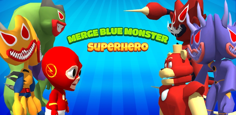 Merge Blue Monster Superhero screenshots