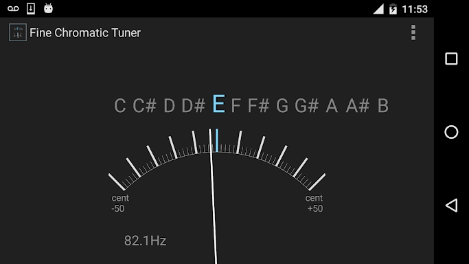 Fine Chromatic Tuner screenshots