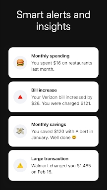 Albert: Budgeting and Banking screenshots