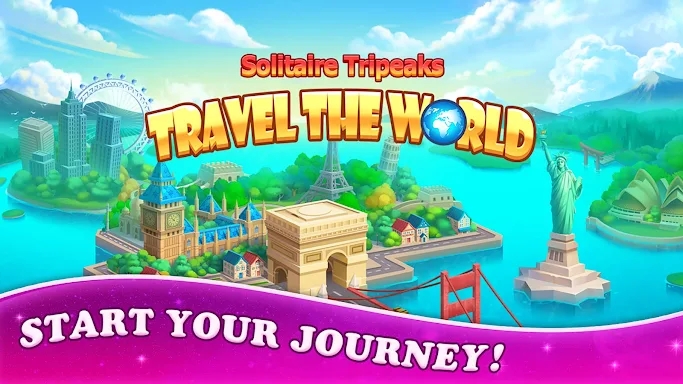 Solitaire Tripeaks: Travel The World screenshots