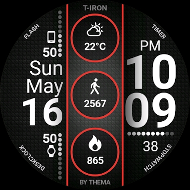 T-Iron Watch Face screenshots