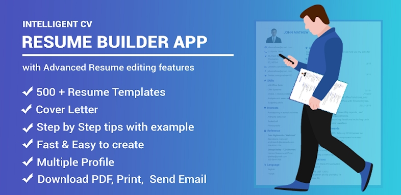 Resume Builder App, CV maker screenshots