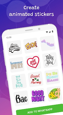 Animated & Text Sticker Maker screenshots