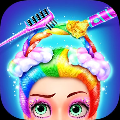 Rainbow Hair Salon - Dress Up screenshots