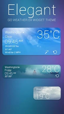 Elegant Weather Widget Theme screenshots