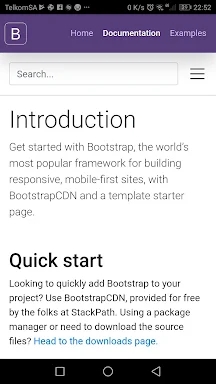 Bootstrap 4 screenshots