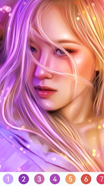 KPOP Paint by Number Coloring screenshots