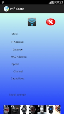WiFi connection screenshots