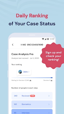Lawfully Case Status Tracker screenshots