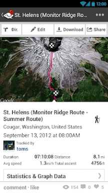 ramblr (hiking, gps, map) screenshots