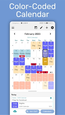 My Shift Planner - Calendar screenshots