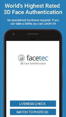 FaceTec Demo screenshots