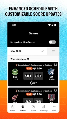 WNBA - Live Games & Scores screenshots