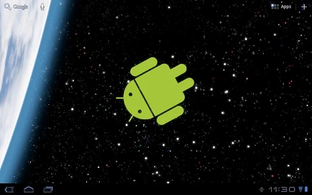 Droid in Space Live Wallpaper screenshots
